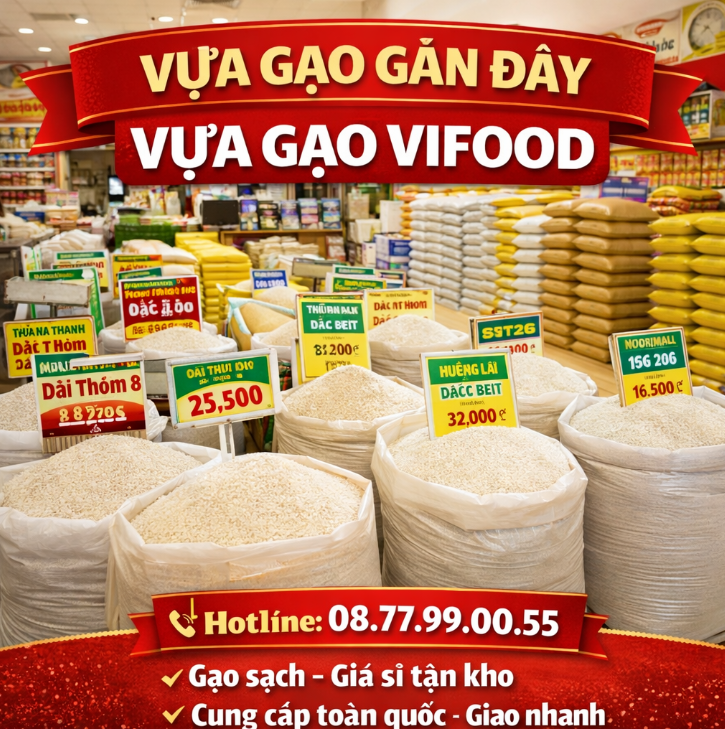 vựa gạo vifood gần đây